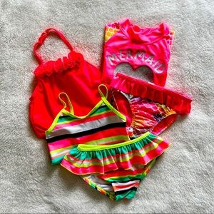 Toddler Girl Swimsuits - Bundle of 3 - Size 18 mos